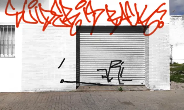 Graffiti artwork by Tkiz