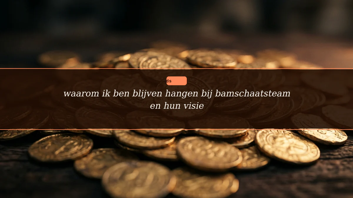 waarom ik ben blijven hangen bij bamschaatsteam en hun visie