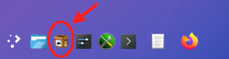 dnf pm gui in taskbar.png