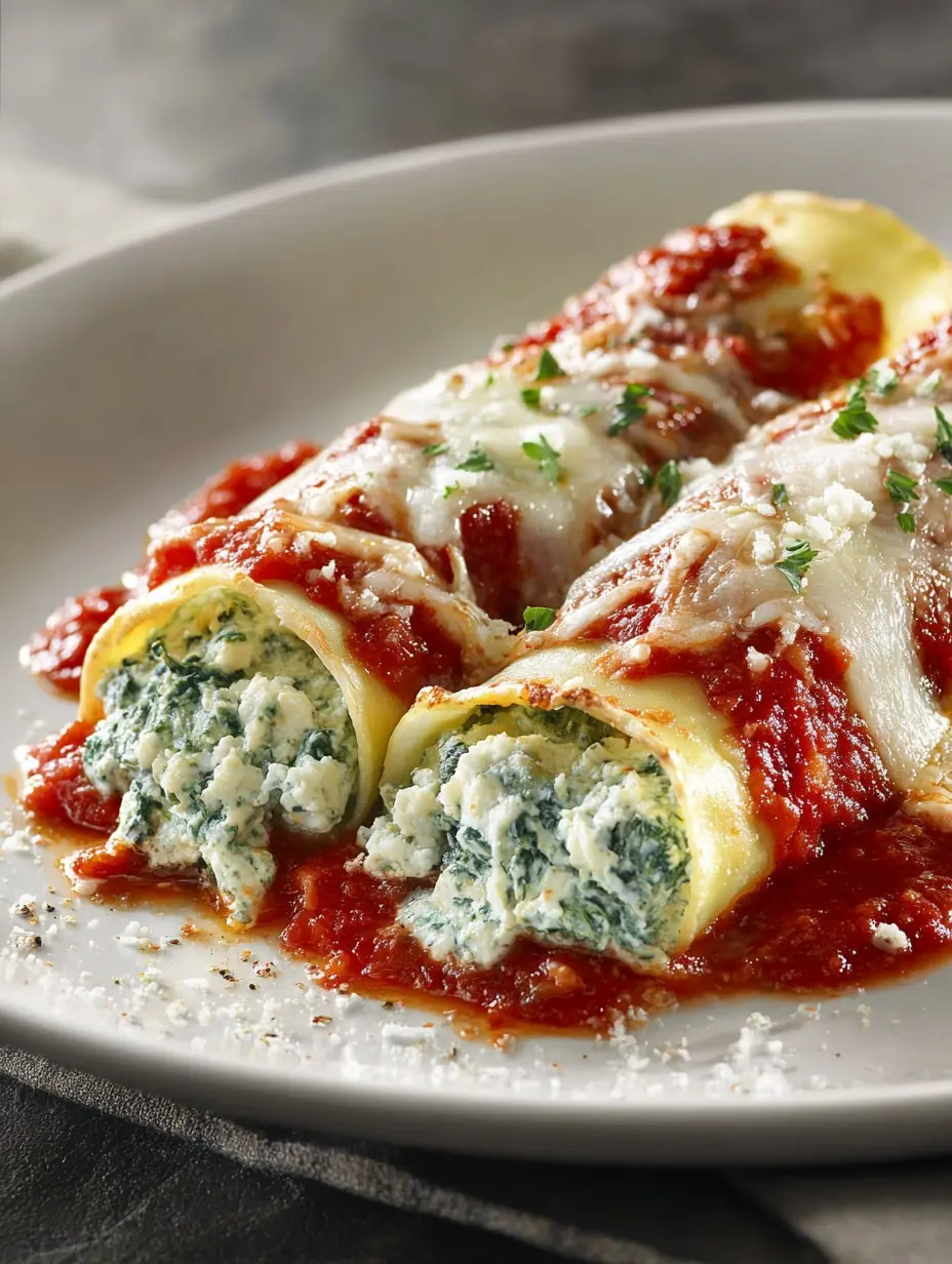 Spinach Ricotta Cannelloni