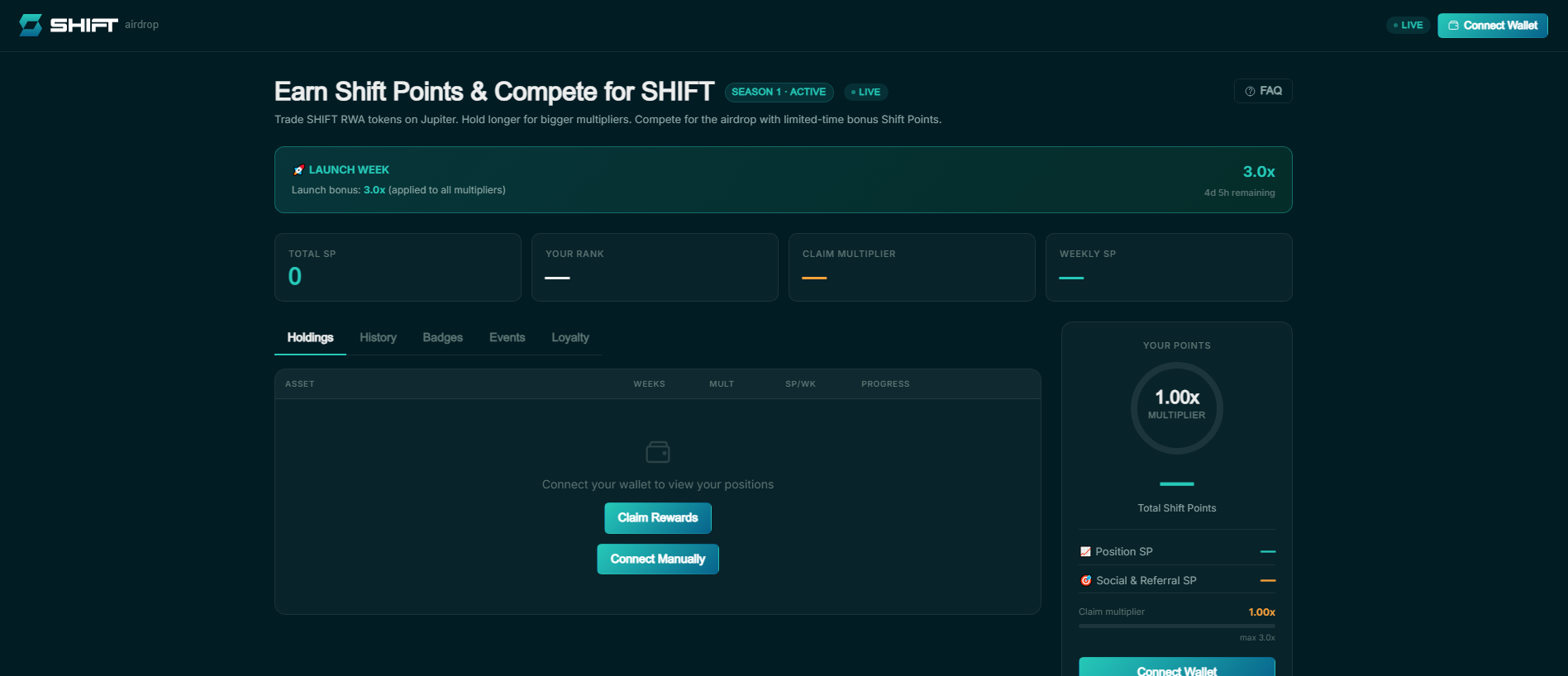 Stored capture of dapp-shiftrwa.xyz