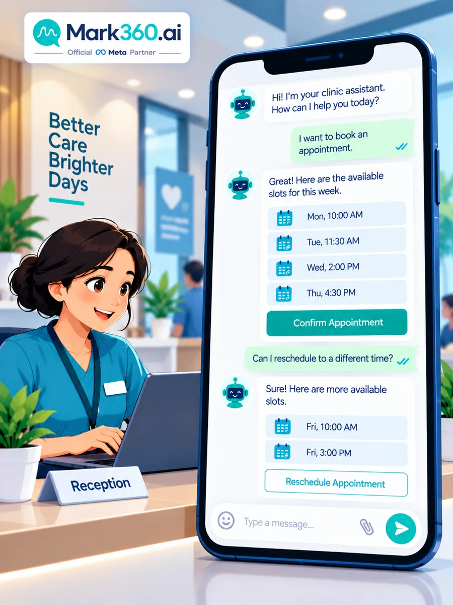 WhatsApp Appointment Booking for Clinics: Reminders, Care Drip & Healthcare Chatbots — sidebar
