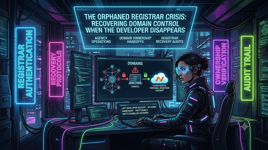 The “Orphaned Registrar” Crisis: How to Recover Domain Control When the Original Developer Disappear