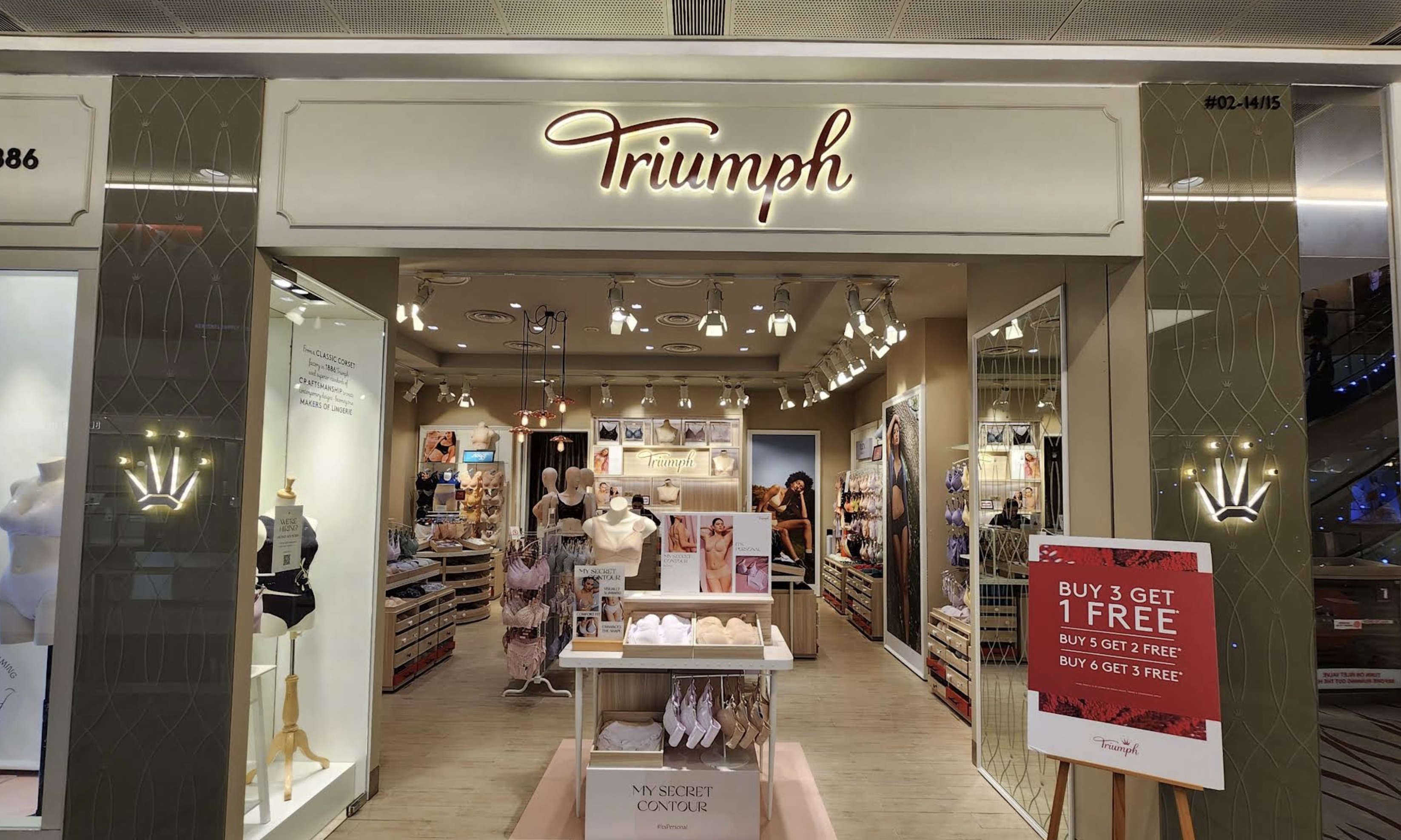 Bras and lingerie collection at Triumph
