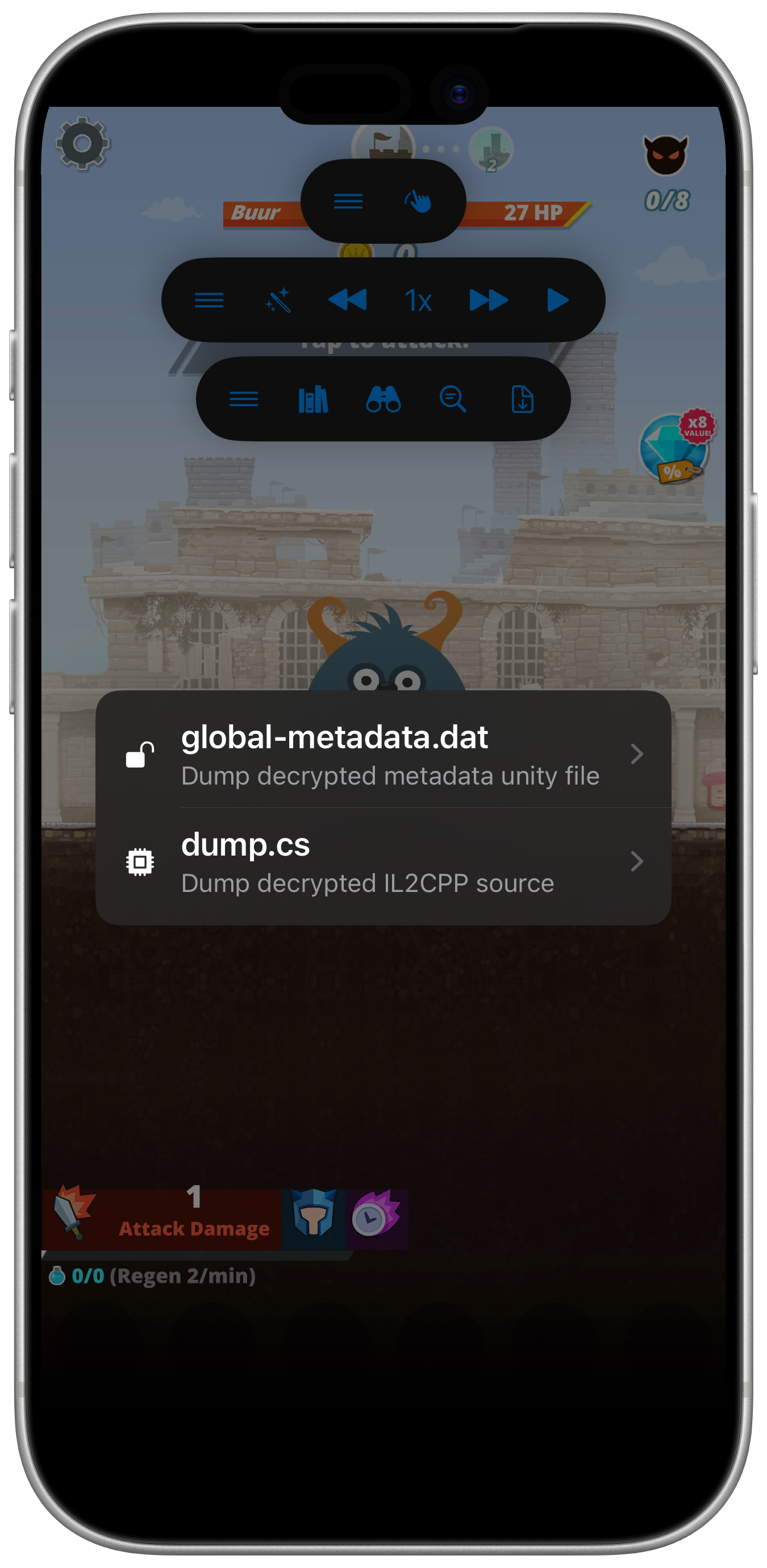 iGameGod Unity IL2CPP global-metadata.dat & dump.cs