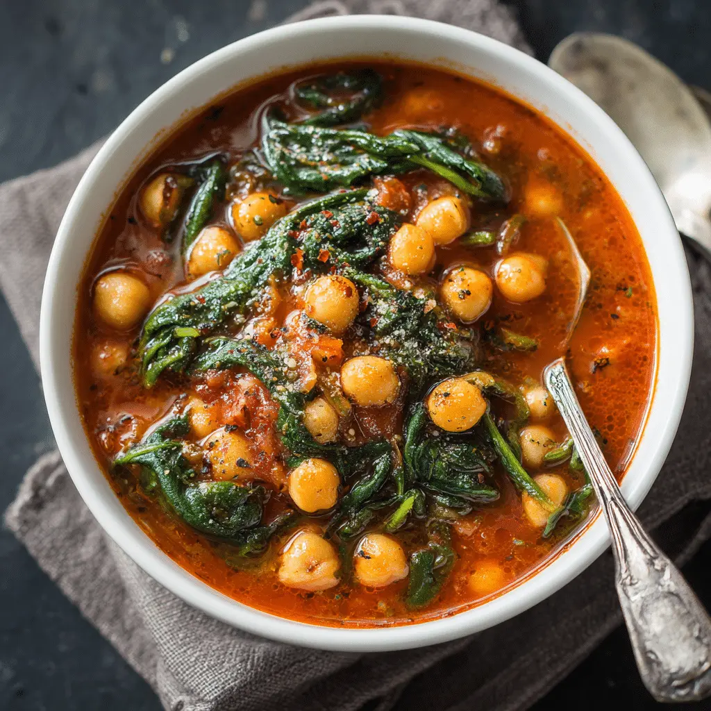 Chickpea Spinach Stew 