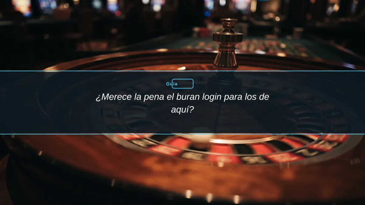 ¿Merece la pena el buran login para los de aquí?