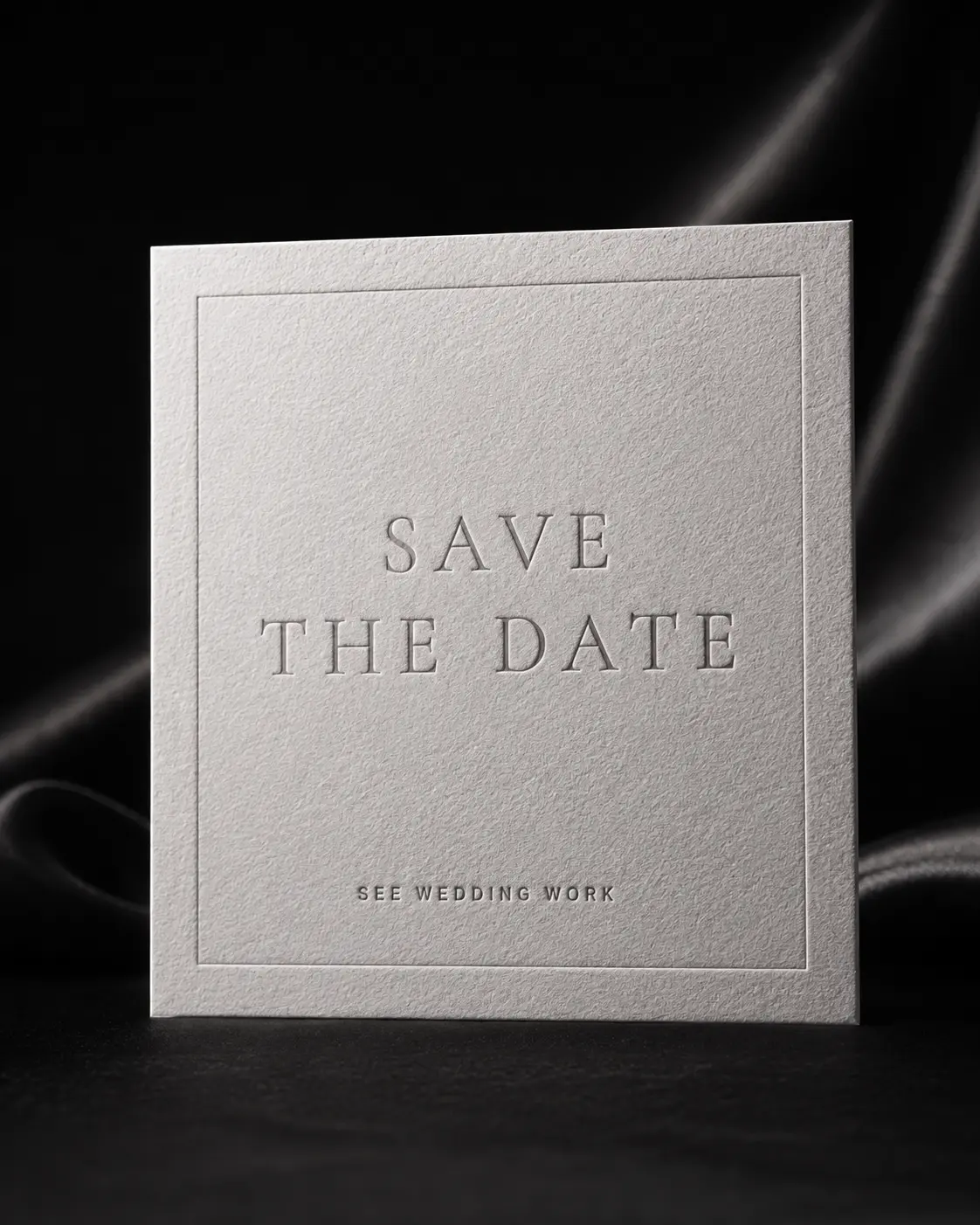 Premium letterpress wedding stationery suite