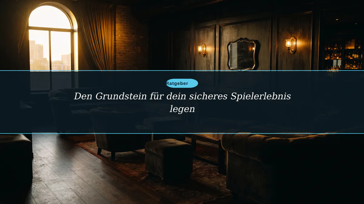 Den Grundstein für dein sicheres Spielerlebnis legen