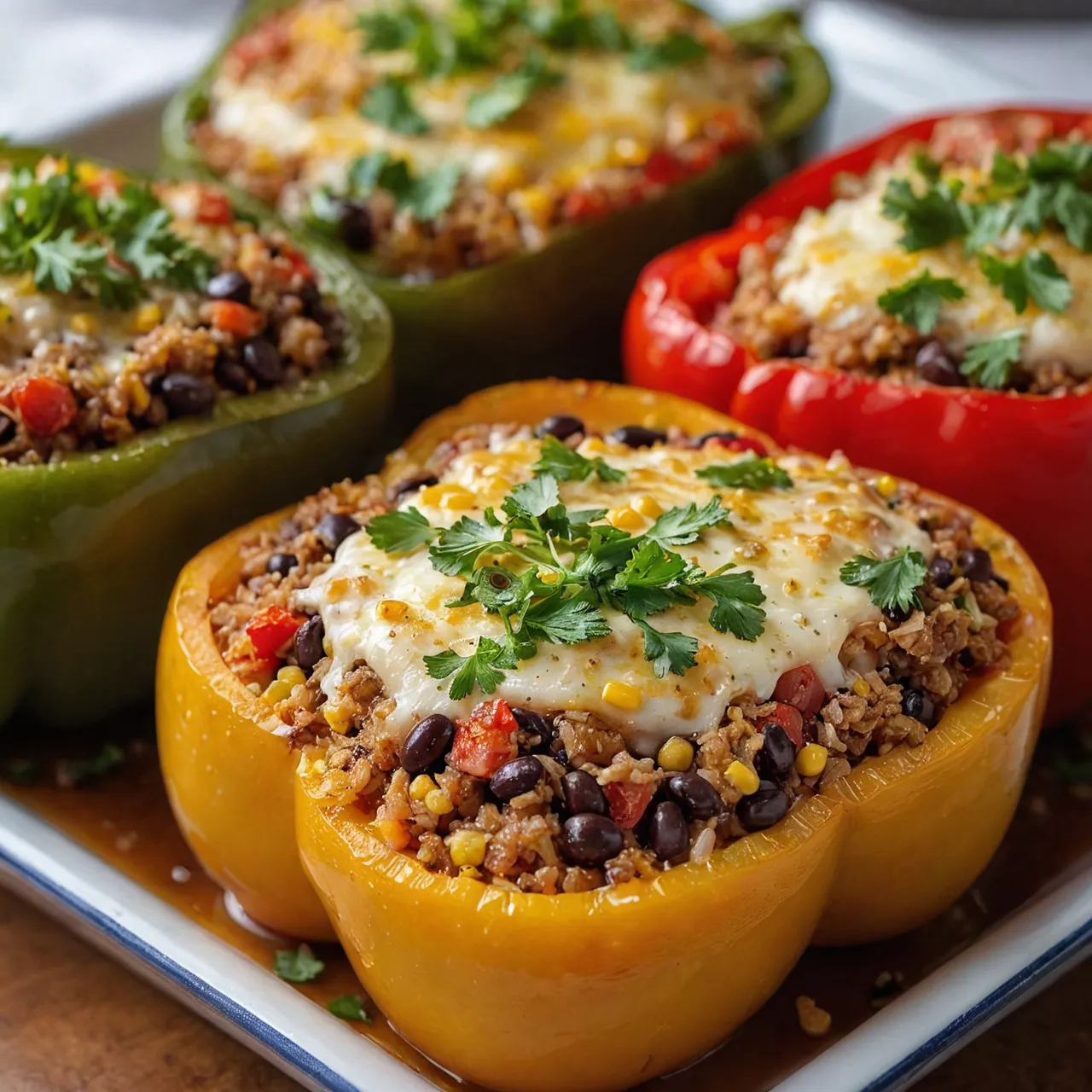 Perfect Vegetarian Stuffed Bell Peppers Recipe
