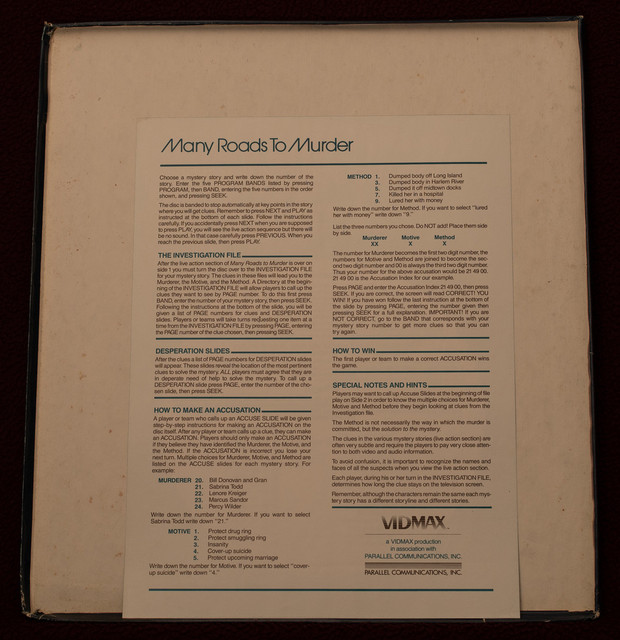 53. Box Set - Mysterydisc - Many Roads To Murder - g. Inner Box Bottom w/ Back Instructions..jpg