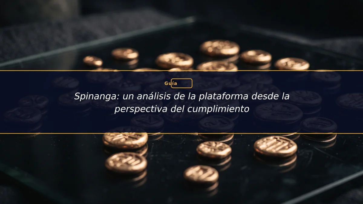 Spinanga: un análisis de la plataforma desde la perspectiva del cumplimiento