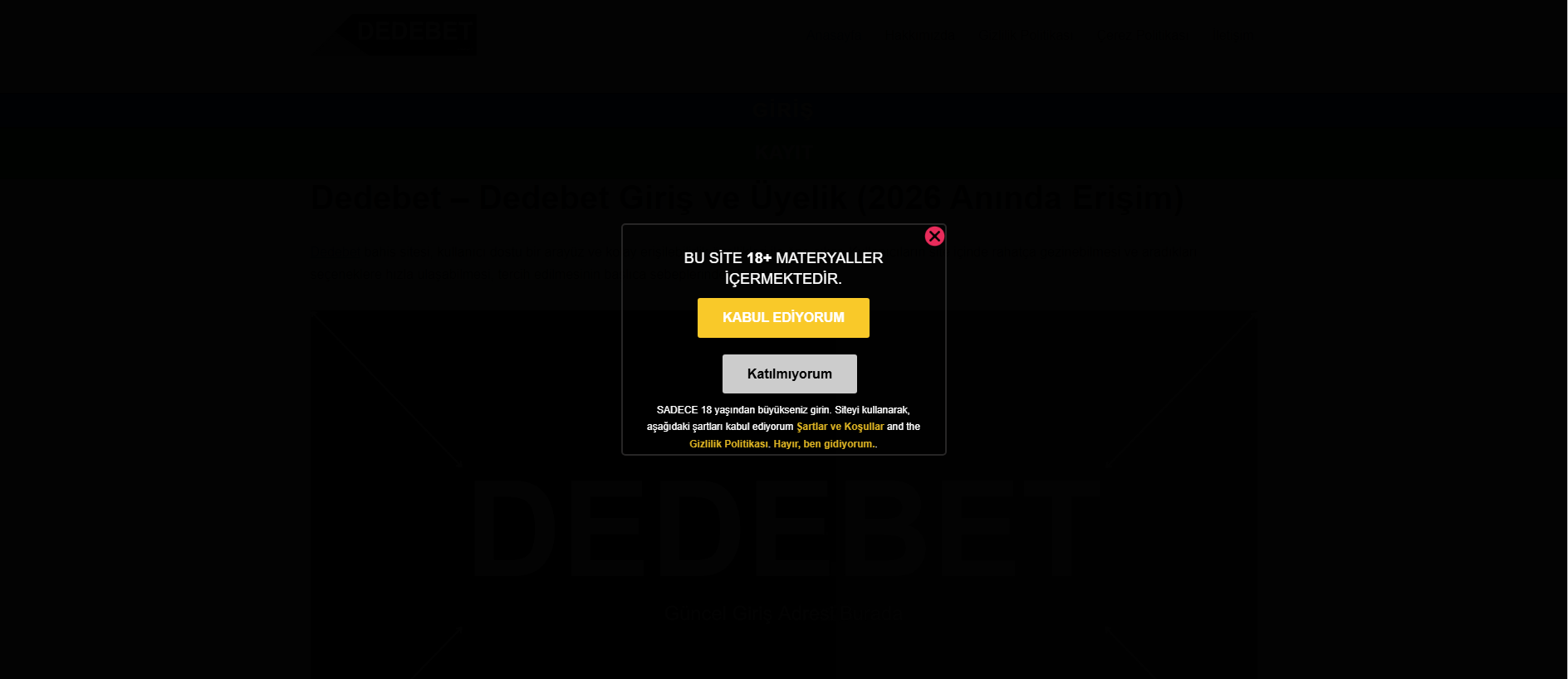 Stored capture of dedebet.gen.tr