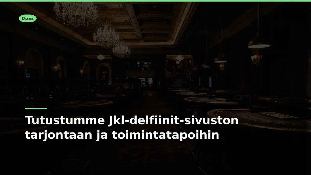 Tutustumme Jkl-delfiinit-sivuston tarjontaan ja toimintatapoihin