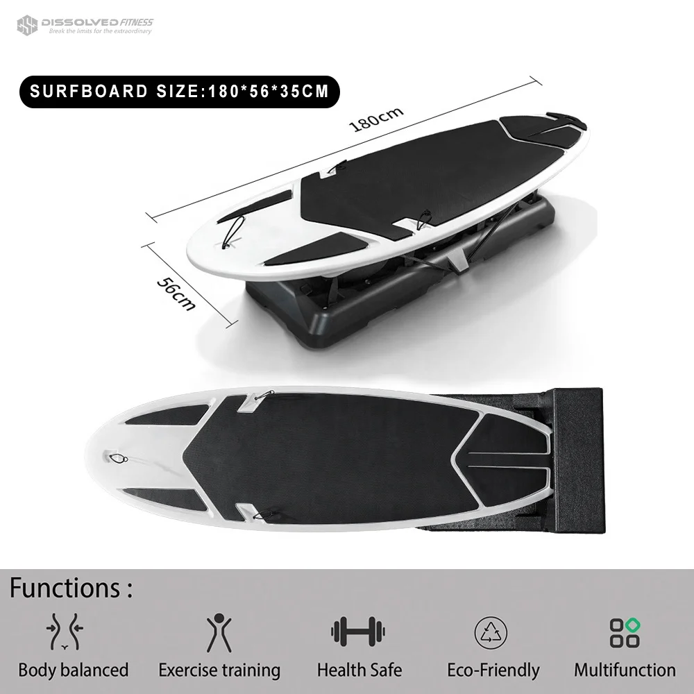 Customized Professional Pilates Reformer Board Surfing Machine Multifunctional Surfboard Spring System Home Fitness view 2