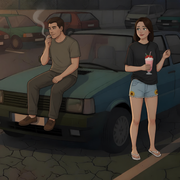 023 Milk-Shake e Homem Fumante
