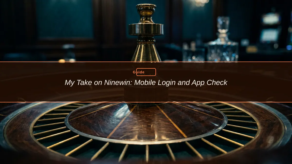 My Take on Ninewin: Mobile Login and App Check