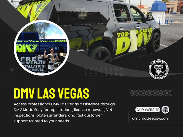 Most people in Nevada don’t think twice before booking a dmv appointment las vegas. It feels like a simple step—pick a time, show up, get the work done, and leave. But anyone who has actually visited the dmv las vegas office knows it doesn’t always go that smoothly.

DMV Made Easy

Address: 8615 W Flamingo Rd, Las Vegas, NV 89147, United States
Phone Number: +17022413662
Find Us On Google Map : https://goo.gl/maps/BJNY18FeVELkd5ye8

Read Our Blog:
https://dmvmadeeasy.medium.com/
https://dmvmadeeasy.brushd.com/
https://dmvmadeeasyvegas.wixsite.com/dmv-made-easy

More Links:
https://allmyfaves.com/dmvmadeeasy/
https://www.reverbnation.com/dmvmadeeasy
https://www.scribd.com/user/646736818/DMV-Made-Easy