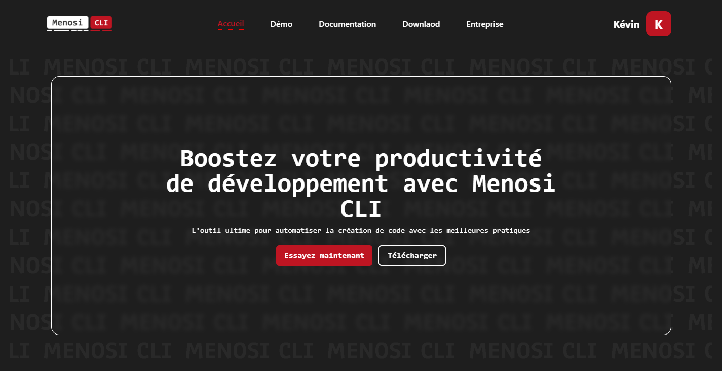 Menosi CLI