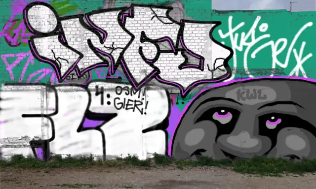 Graffiti artwork by infu