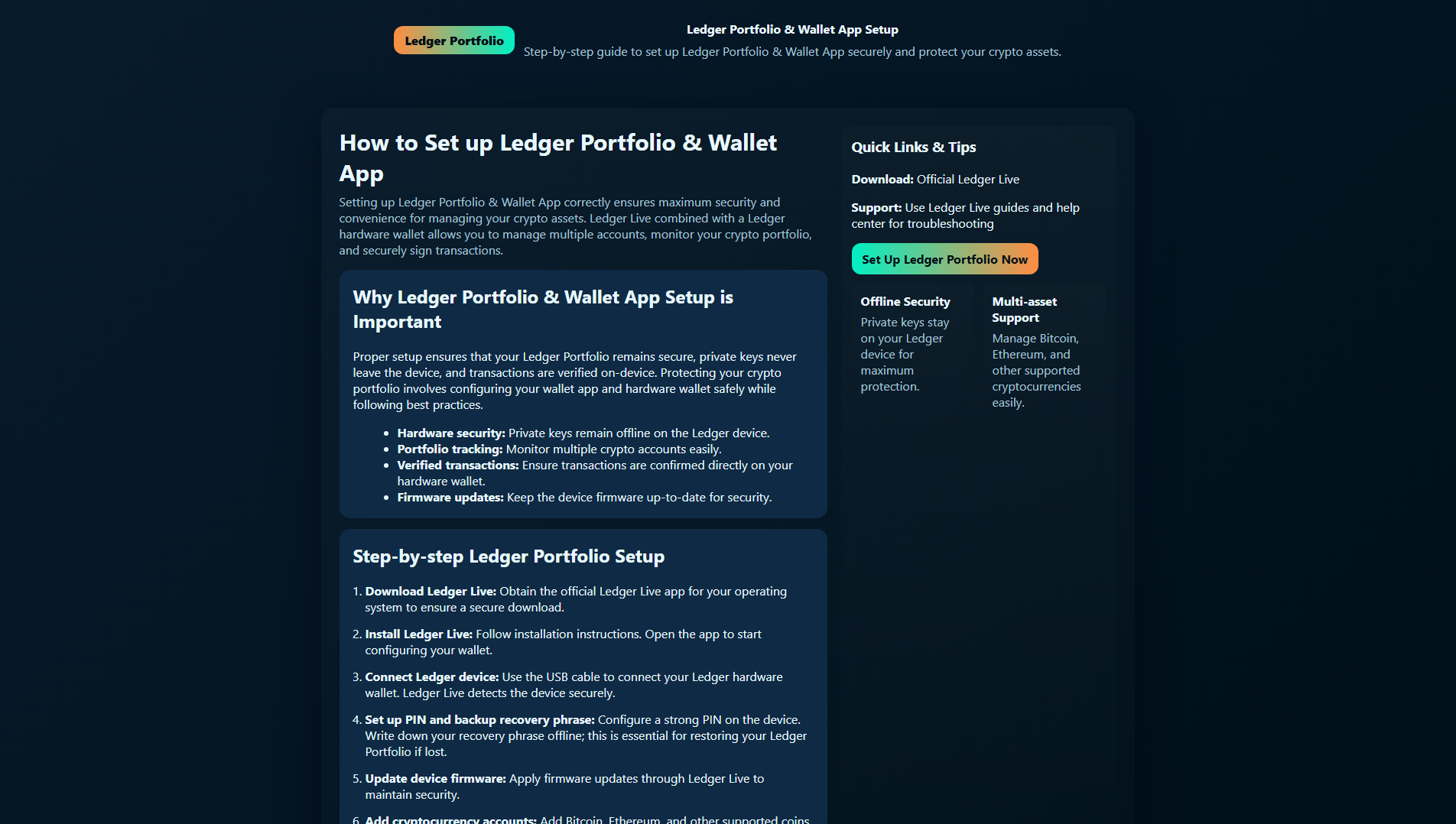 Screenshot of ledgerstart-com.pages.dev