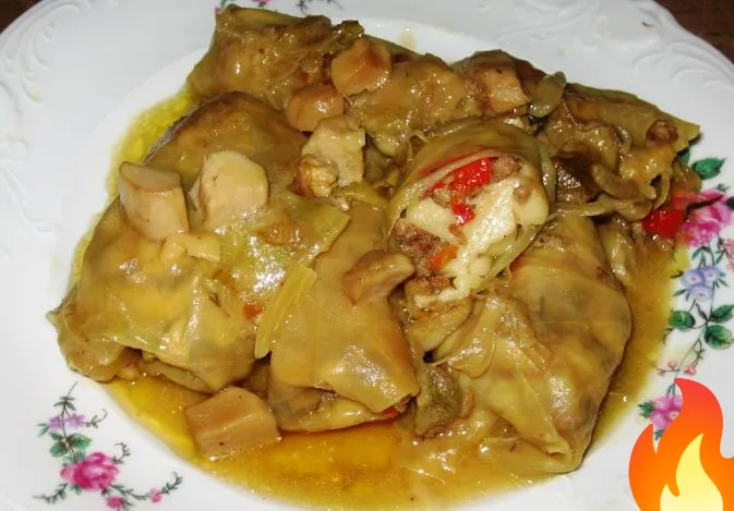 Фото Голубцы с домашней лапшой