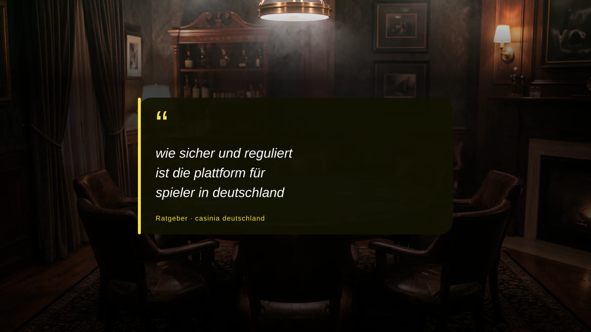 wie sicher und reguliert ist die plattform für spieler in deutschland