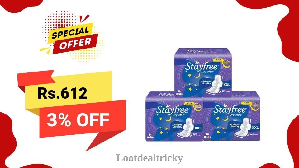 50 Off Stayfree – Mind-Blowing Saving @ 50% OFF