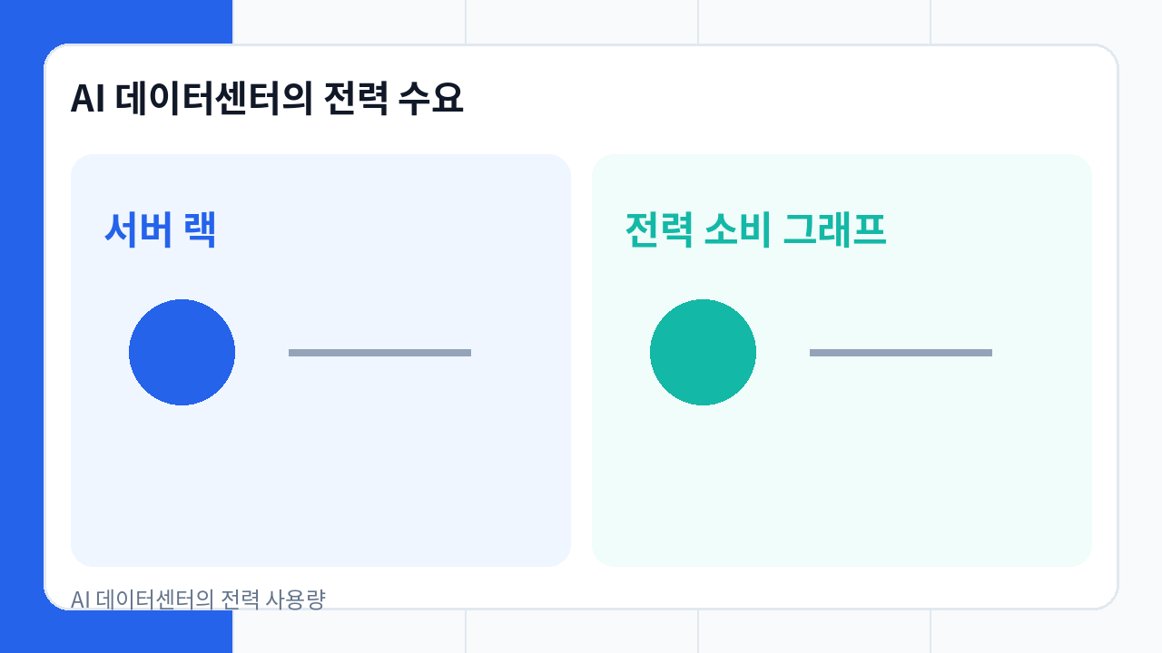 AI 데이터센터의 전력 수요 설명 이미지