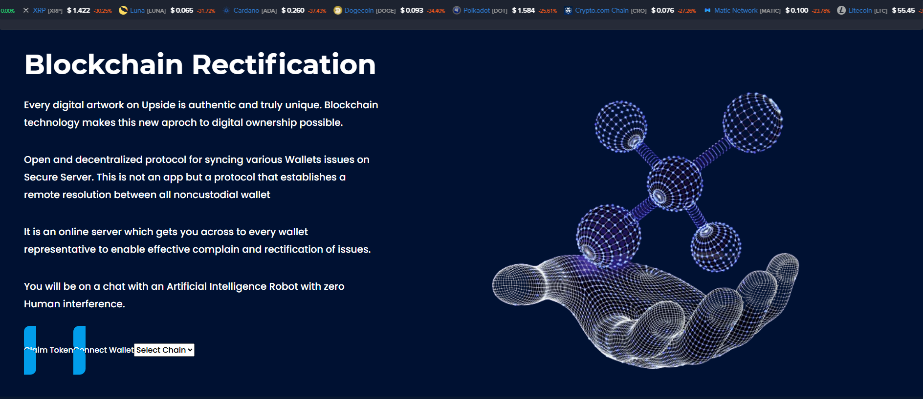 Stored screenshot of models-aichain.pages.dev