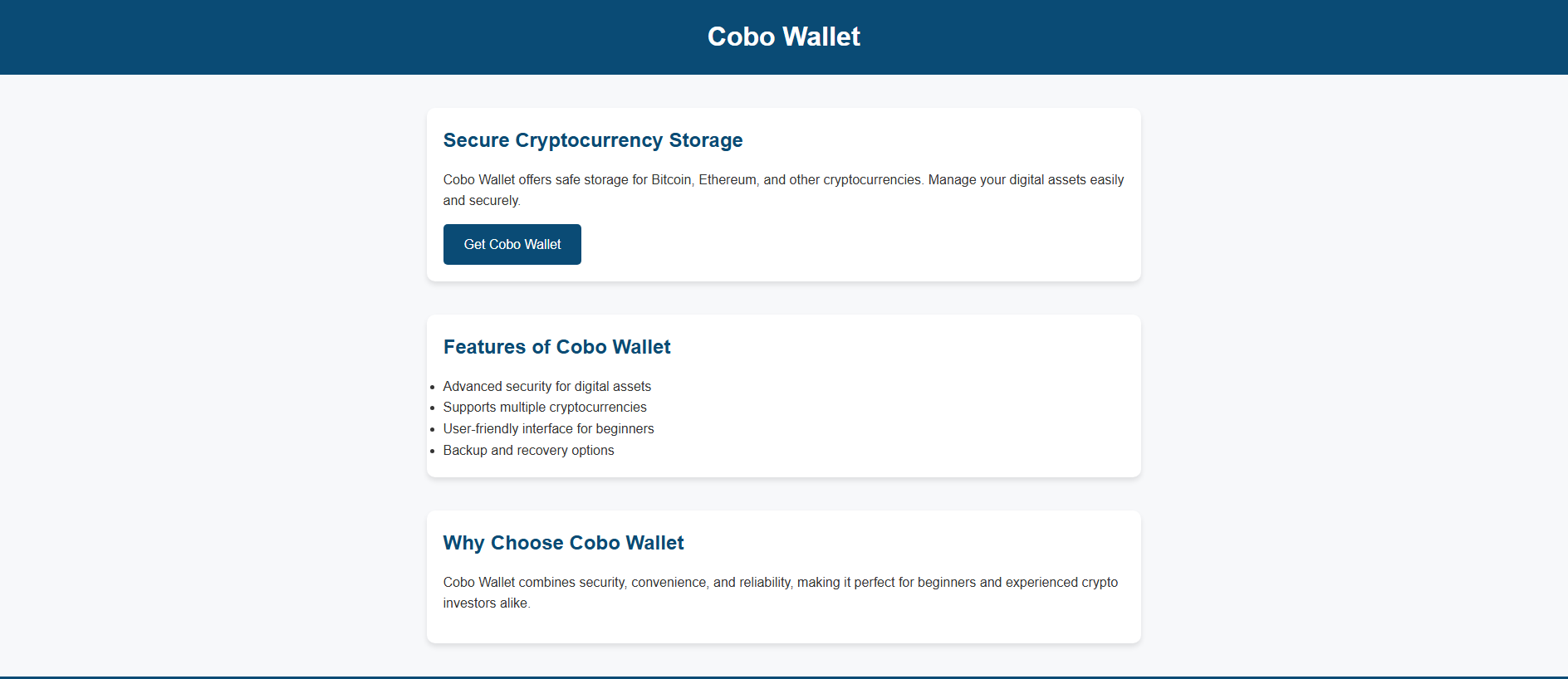 Stored capture of cobo-wallet-login.pages.dev