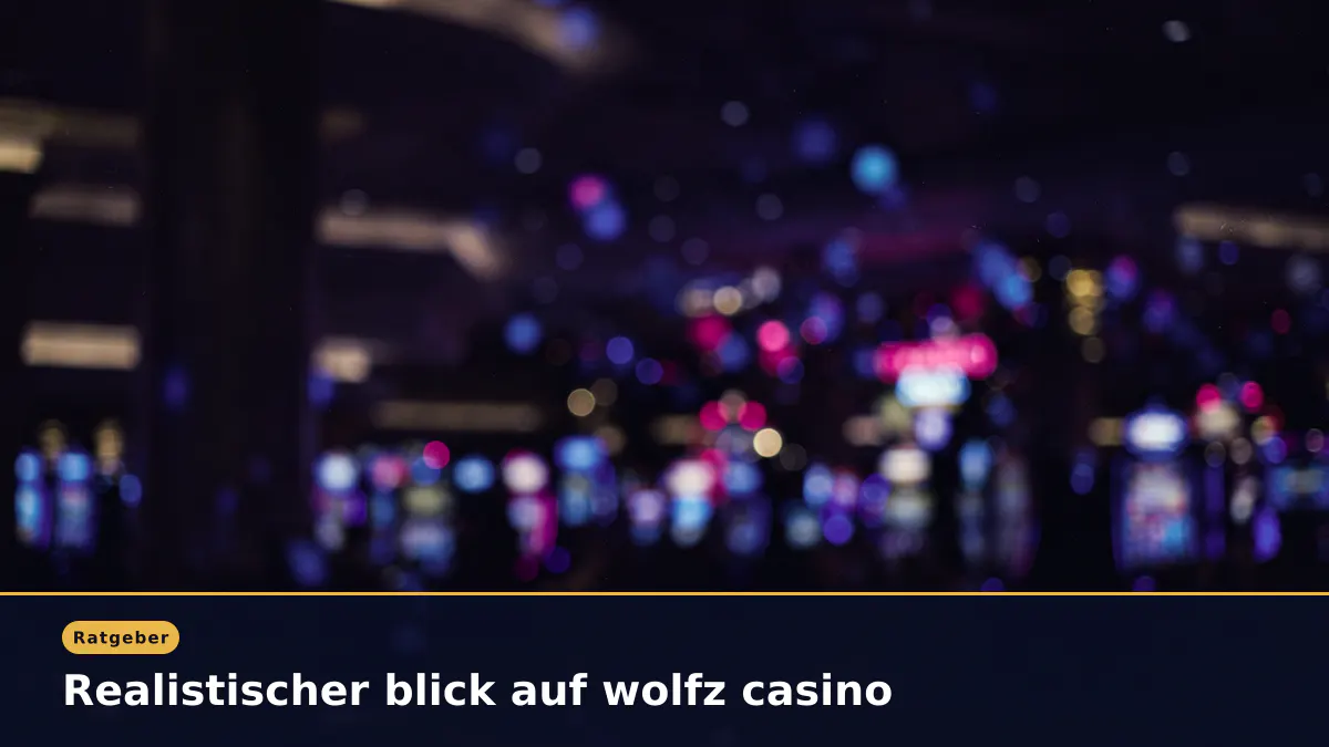 Realistischer blick auf wolfz casino