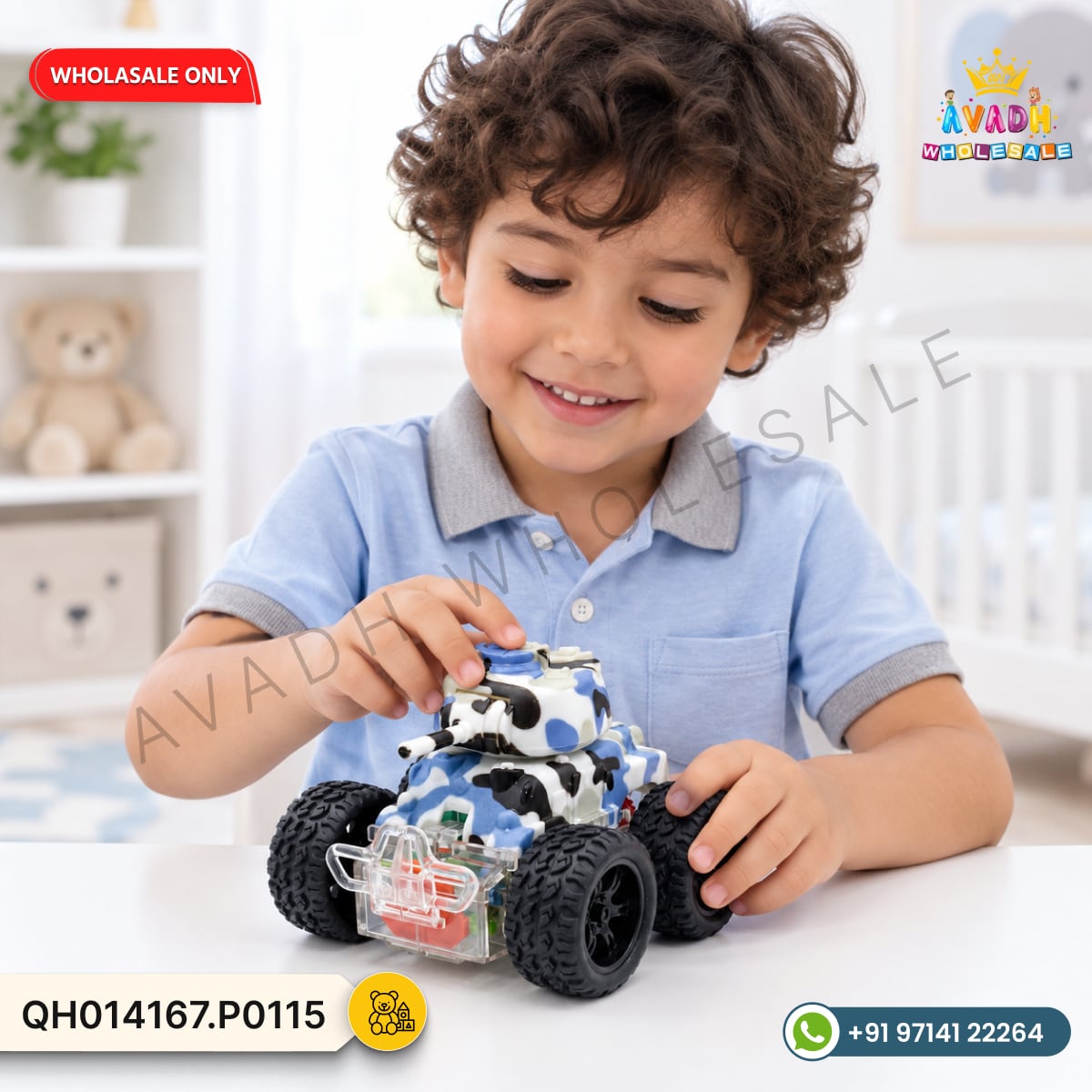 Camouflage Army Toy Car - image 3