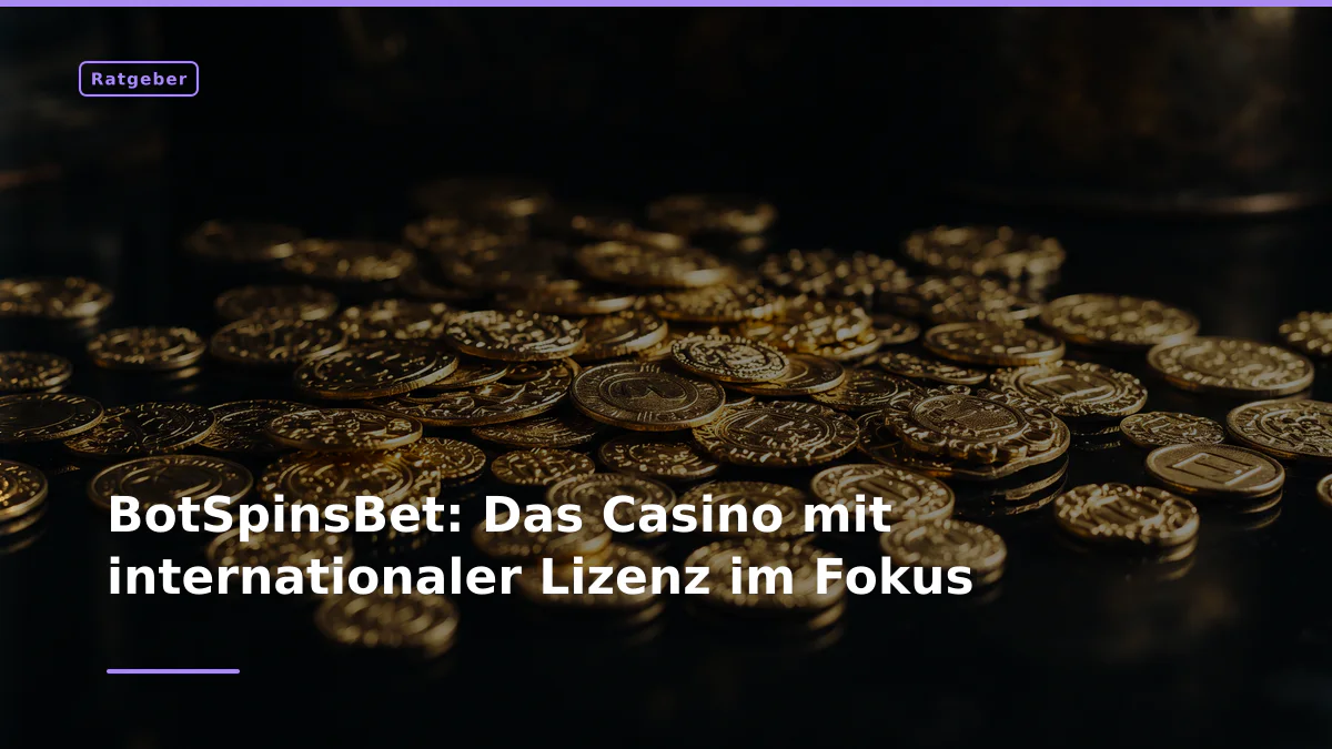BotSpinsBet: Das Casino mit internationaler Lizenz im Fokus