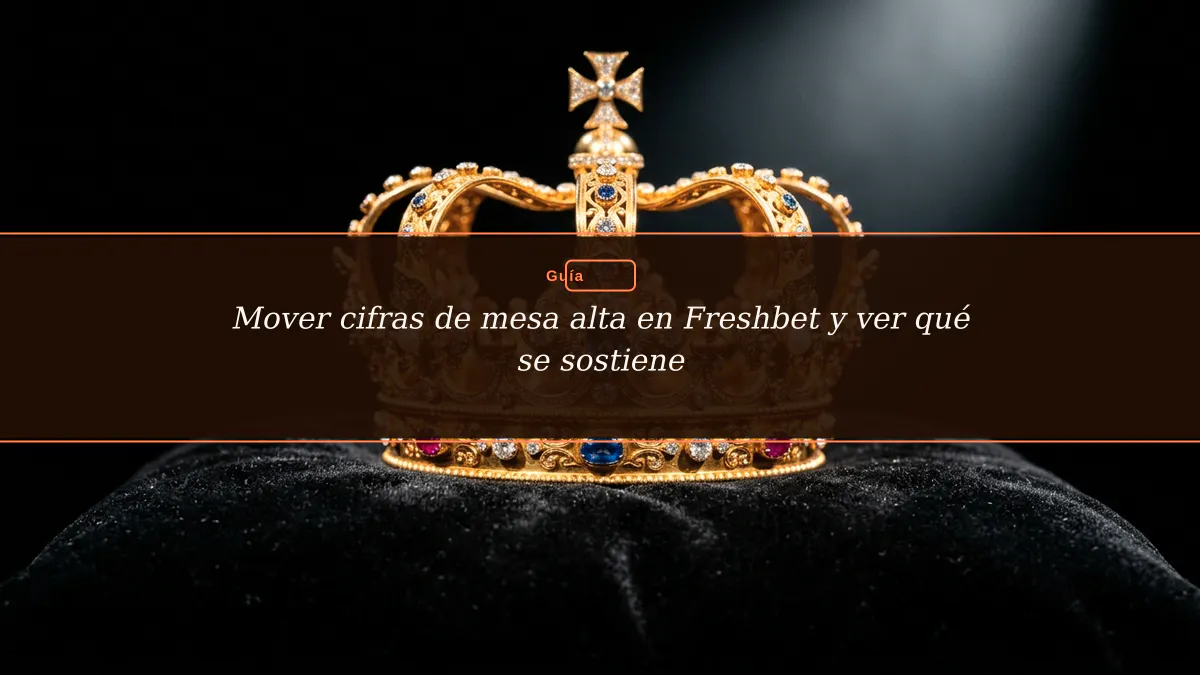 Mover cifras de mesa alta en Freshbet y ver qué se sostiene