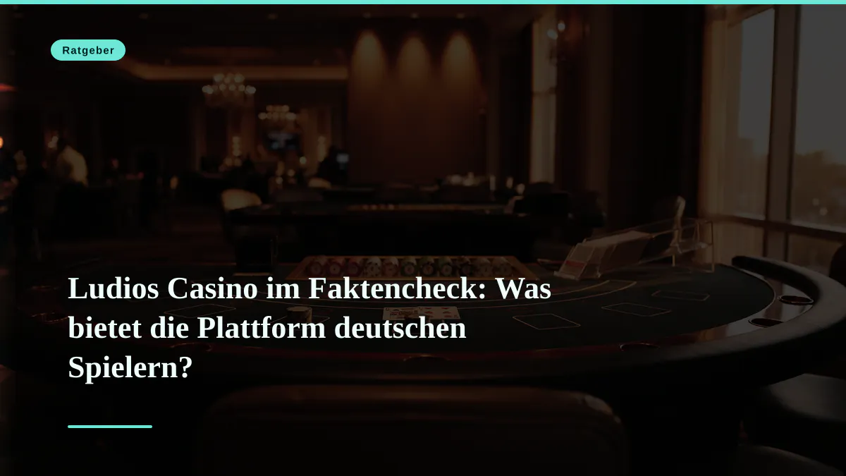 Ludios Casino im Faktencheck: Was bietet die Plattform deutschen Spielern?