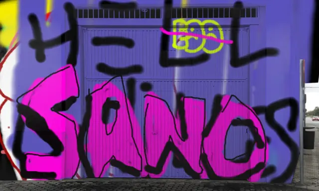 Graffiti artwork by sanoman12