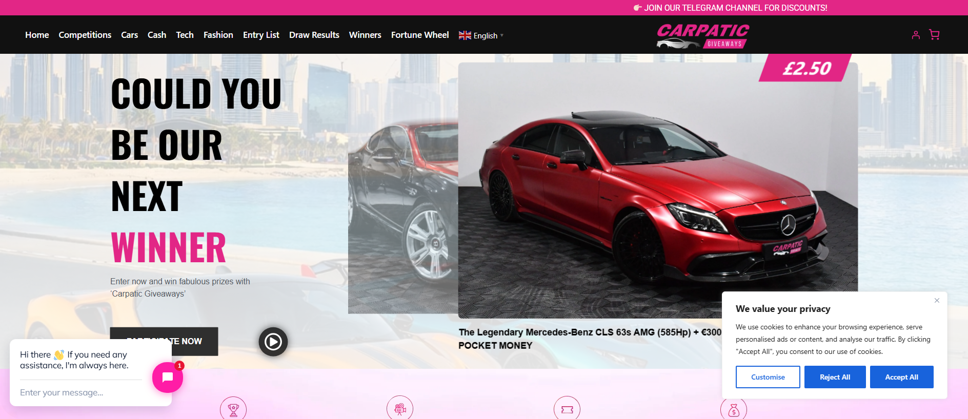 Forensic screenshot of carpatic.co showing the phishing page layout
