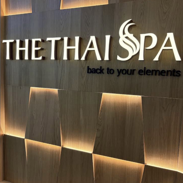 The Thai Spa brand sign inside its Orchard Central outlet