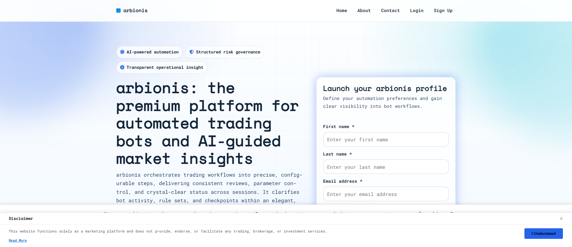 Stored capture of arbionisplatform.com