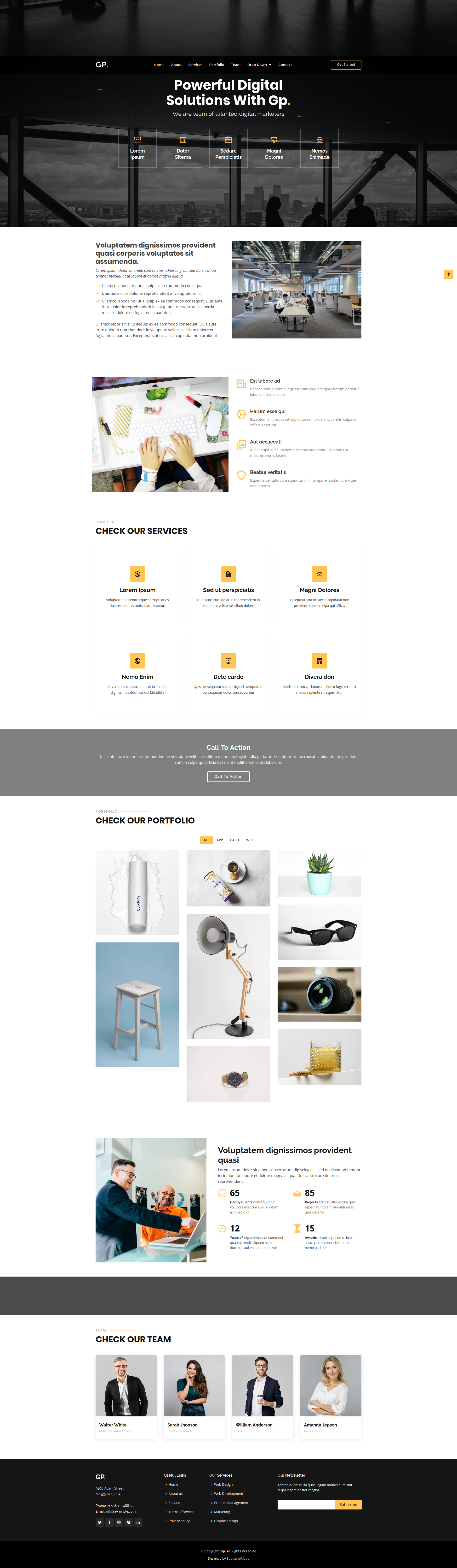 home page