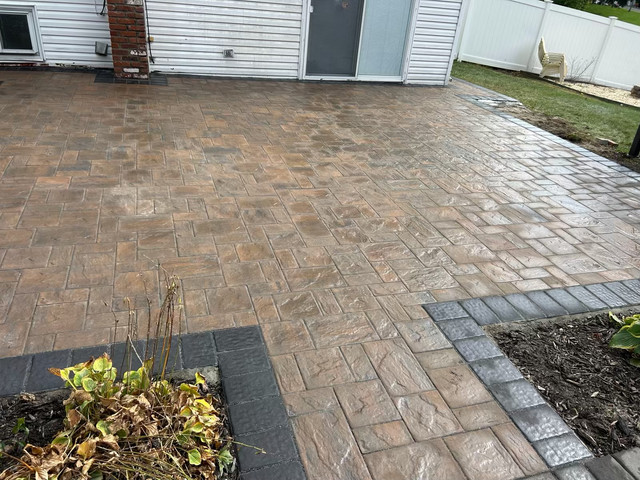 Completed paver project