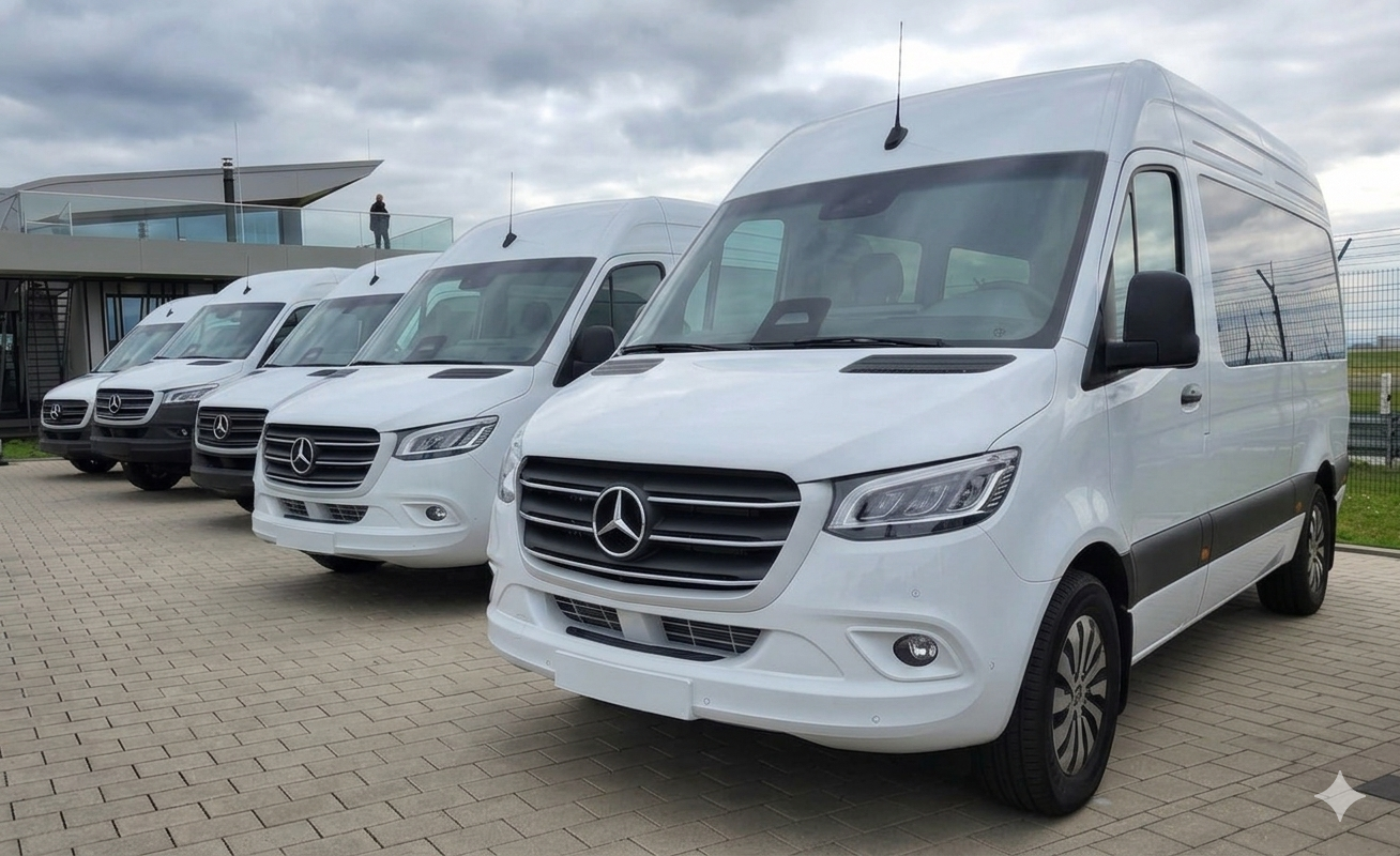 Luxury Corporate Van interior and exterior
