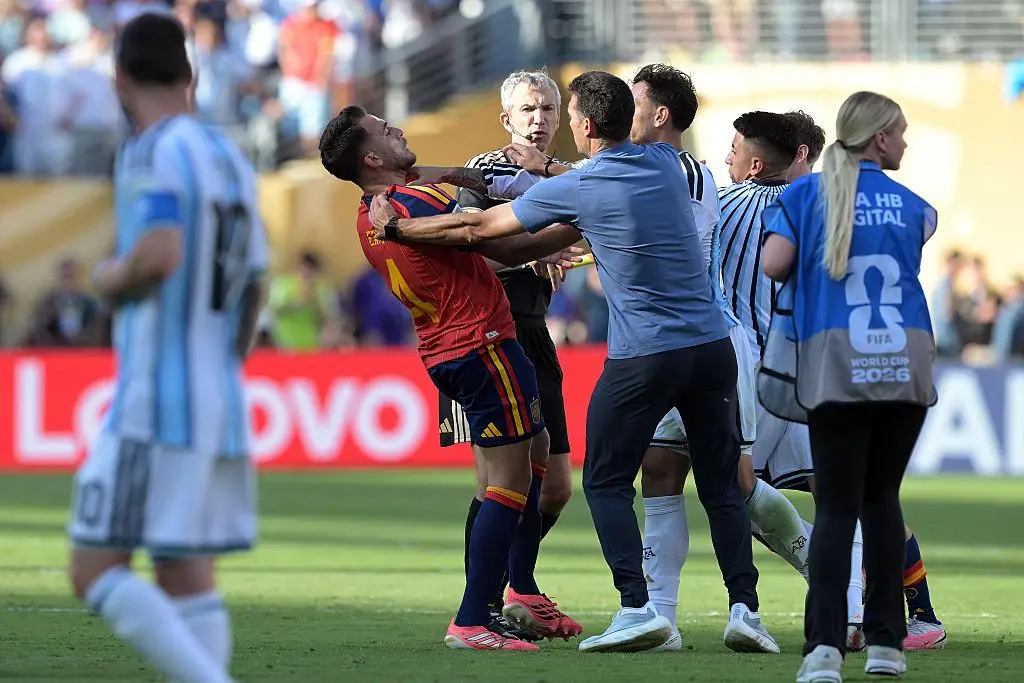 Argentina Player Sent Off for Grabbing Opponent's Throat After World Cup Final Loss