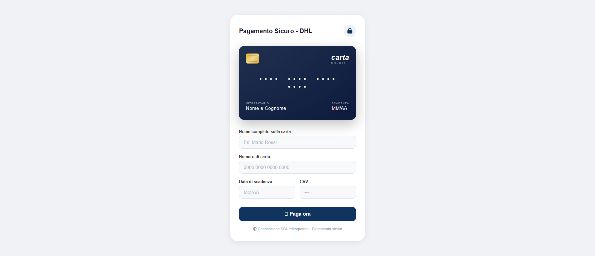 Forensic screenshot of [REDACTED] showing the phishing page layout