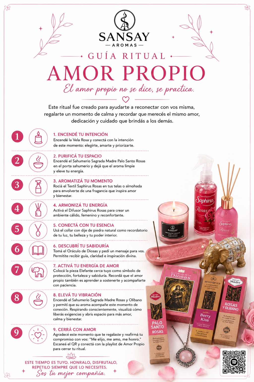 Contenido del Kit Ritual de Amor Propio