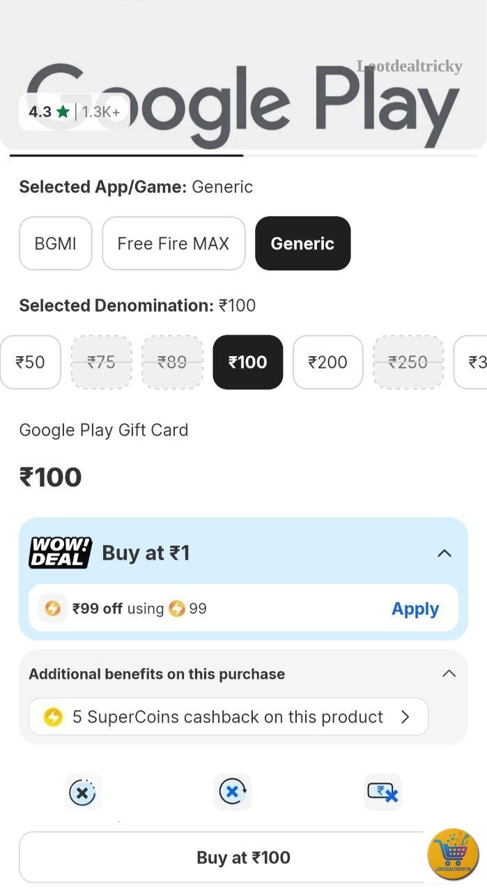 Flipkart Supercoins Loot – Just ₹100 | Best Price Drop Today Flipkart Supercoins Loot – Just ₹100 | Best Price Drop Today