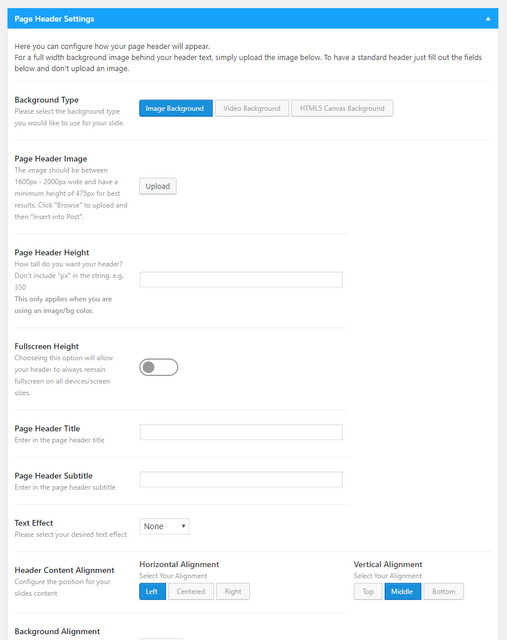 page header meta