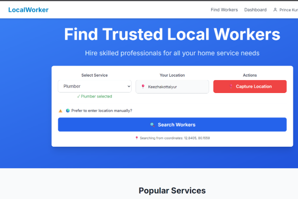 LocalServiceFinder — MERN Service Platform