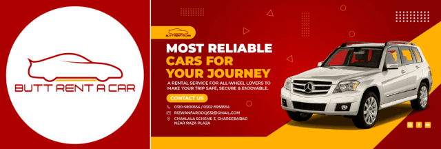 Butt Rent A Car - With Driver & Without Driver Cars For Rent (Reliable) SubKuch Web